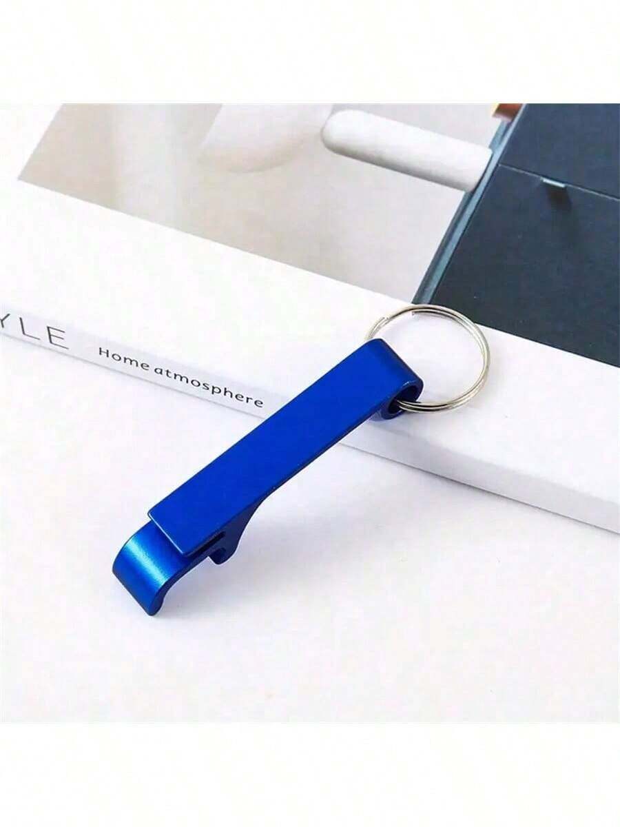 1/16/50/100pcs Portable Beer Bottle Opener Keychain Mini Pocket Aluminum Alloy Beverage Beer Bottle Opener Wedding Party Favor Gifts, For Outdoor, Camping, Gift For Father - Multicolor - View 1