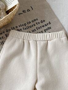 SHEIN 女婴幼儿0-3岁休闲运动裤，适合秋冬户外穿着 - 彩色 - 查看 6