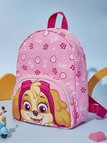 SHEIN | PAW Patrol 1pc Cute Cartoon Skye Print Mini Polyester Backpack With Adjustable Shoulder Strap, Back To School - Pink - View 3
