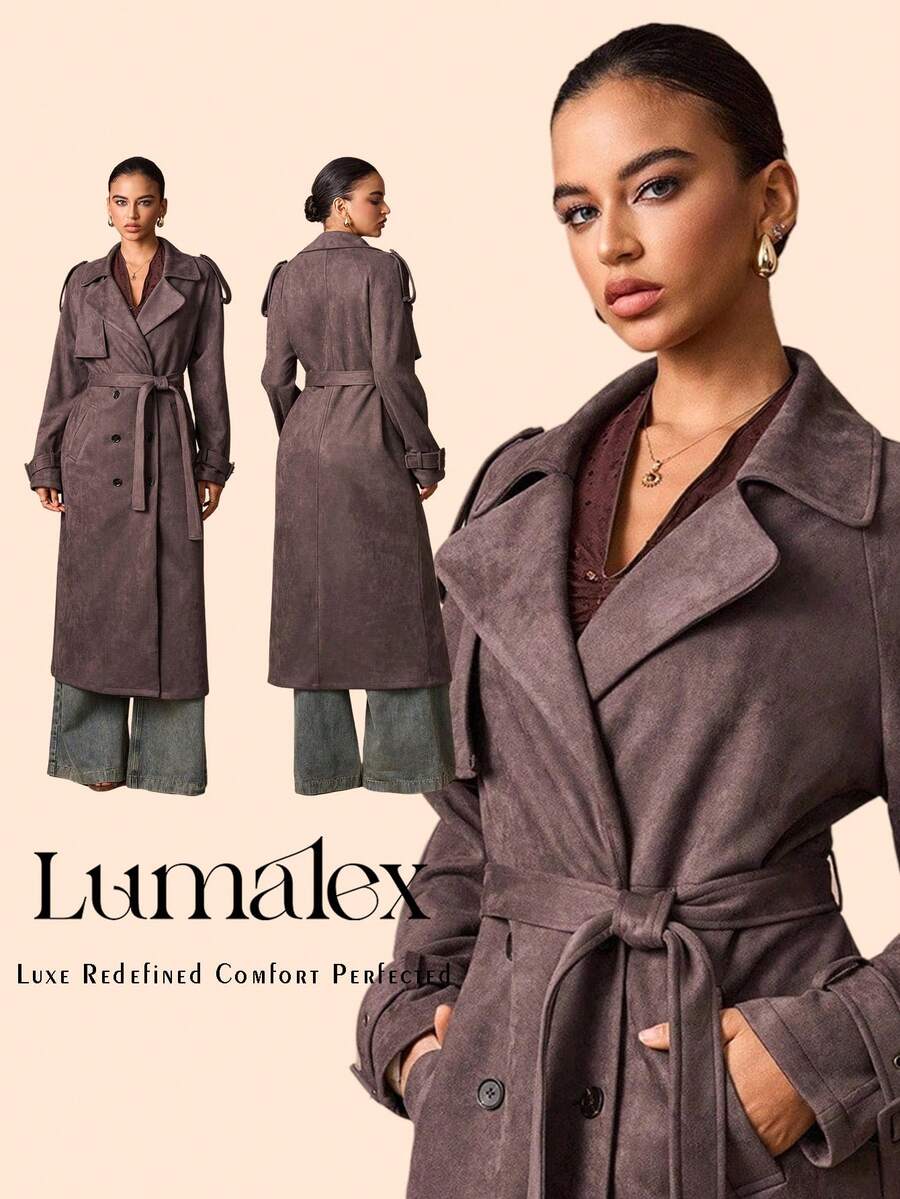 Lumalex Mùa Thu Đông, Phong cách thường ngày, Thanh lịch, Tiệc tùng, Tiệc chiêu đãi, Kín đáo, Sang trọng, Lấp lánh, Tiệc lễ hội, Kỳ nghỉ, Nóng bỏng, Ngoài trời, Nhiều lớp, Mùa cưới, Tiệc chiêu đãi, Lễ trưởng thành, Áo khoác nữ dáng suông, Chất liệu giả da lộn, Dáng rộng, Thắt eo, Áo khoác dáng dài, Áo khoác nữ mùa Thu Đông, Áo khoác ngoài, Sang trọng, Dự tiệc prom, ID, Al-Adha, Tiệc Al-Adha, Năm mới