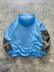 AXEPEAK Men's Casual Figure Print Hoodie, Autumn/Winter