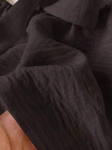 SHEIN Frenchy 女式纯色露背荷叶边时尚吊带背心