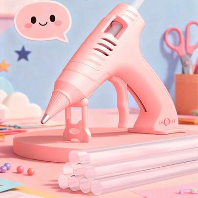 Teckwe Cordless Hot Melt Glue Gun, USB Rechargeable Cordless Glue Gun, With 10 Glue Sticks, Suitable For DIY Handicrafts, Art Home Repairs