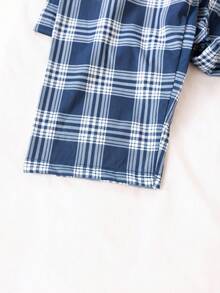 Genkimix Kids 2 件青少年男童经典格子印花睡裤，适合所有季节