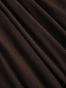 Sweetra Đầm dài tay đơn giản thanh lịch màu cà phê thu đông cho nữ - Cà phê nâu - Xem 5