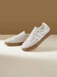 CUCCOO EASI 女士圆头休闲百搭运动鞋 - 米色 - 查看 6