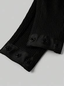 SHEIN EZwear 休闲简约马匹图案印花二合一衬衫领连体衣（女款） - 彩色 - 查看 5