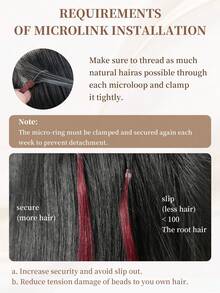 50 股微环接发真人发 613 金色微珠接发超顺滑超柔软丝滑直发微环真人发接发女士 - S613 - 查看 6