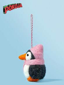 手工毛毡钥匙扣 - 可爱的包袋配件和感恩节礼品套装 - 彩色 - 查看 7