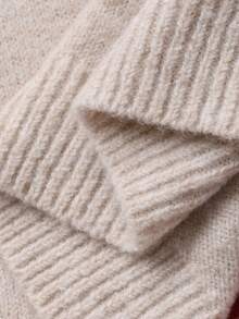 DAZY Women's Cherry Pattern Knitted Top And Plaid Pajama Pants Sleepwear Set, Winter Fall Clothes