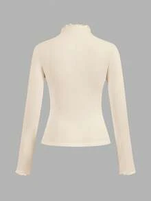 SHEIN EZwear 3 件套休闲纯色百搭分层高领长袖 T 恤，适合秋冬季 - 彩色 - 查看 6