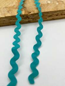 1条多色涤纶锯齿形丝带 DIY手工材料 礼品包装 蝴蝶结制作 婚礼 圣诞节 节日派对装饰材料