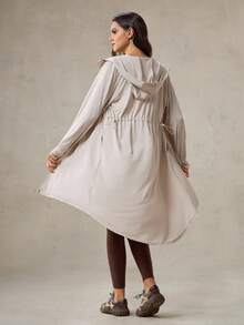 OutZeal SunProof UPF50+ 速干防晒夹克 女款 带侧口袋 日常休闲 - 卡其色 - 查看 10