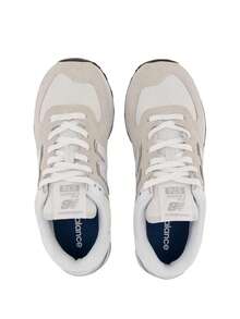 New Balance Unisex 574 Sneakers - NIMBUSCLOUDwithNBWHITE - View 3