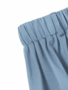 EMERY ROSE Women's Casual Daily Wear Skirt With Button Decor