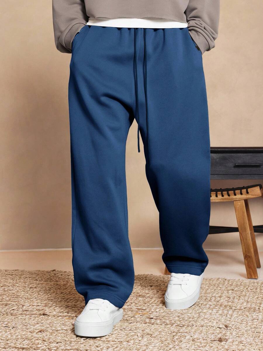 Quần jogger ống rộng SUMWON Essential dáng suông, thoải mái cho kỳ nghỉ đông, cạp chun co giãn, phong cách đường phố đơn giản. - Màu xanh ngọc - Xem 1