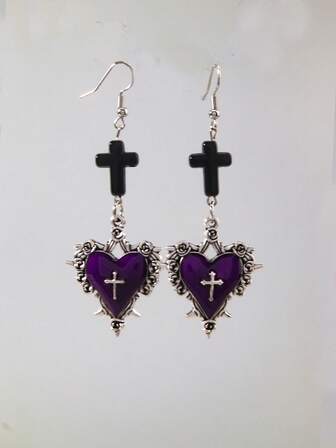 Goth Pendientes colgantes para mujer