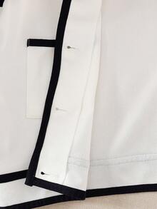 Serisse Kids Conjunto de 2 piezas de top de manga larga con cuello redondo y pantalones rectos informales para niñas preadolescentes con bloques de color, adecuado para citas, fiestas, vuelta al colegio, otoño/invierno