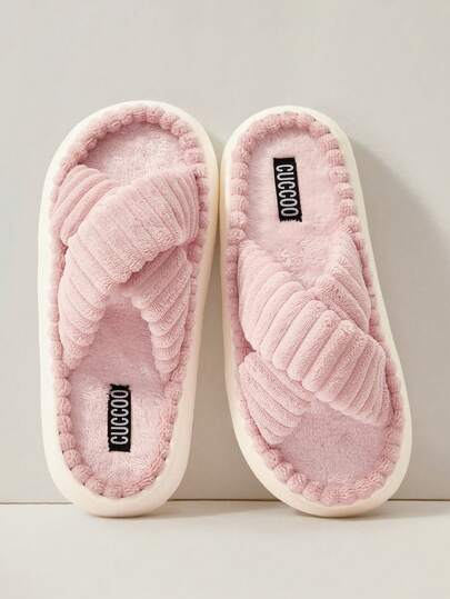 Cuccoo 女士舒适纯色休闲家居拖鞋休闲校园用品返校圣诞节秋季新年假期