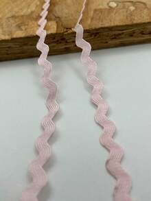 1条多色涤纶锯齿形丝带 DIY手工材料 礼品包装 蝴蝶结制作 婚礼 圣诞节 节日派对装饰材料