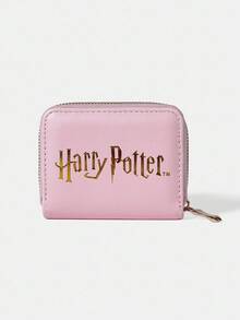 HARRY POTTER X SHEIN Luna Lovegood Spectrespecs Print Pink Wallet, Y2K Magic Kawaii Mini Purse For School & Daily Use, Zipper Female Cartoon Coin Wallet - Multicolor - View 4