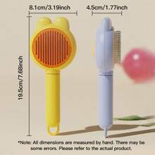 猫毛刷脱毛梳淋浴按摩宠物刷去除猫兔狗松散毛发美容用品 - 彩色 - 查看 2