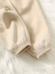 2pcs Baby Boy/Girl Khaki Soft Round Neck Long Sleeve Sweatshirt With Spider Web, Cute Ghost, Pumpkin Embroidery, All-Match Versatile Fashion, Suitable For Casual Wear, Autumn/Winter Halloween Sweatshirt Set Tracksuits Halloween Clothes Pumpkin Baby Outfit Baby Halloween  Fall Baby Outfit Baby Outfit Autumn Halloween Baby Outfit - Khaki - View 5