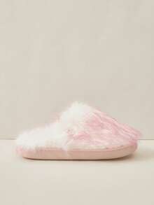 Cuccoo Plush Solid Color Slippers, Suitable For Indoor Wear In Autumn And Winter - Pink - View 2