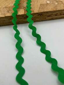 1条多色涤纶锯齿形丝带 DIY手工材料 礼品包装 蝴蝶结制作 婚礼 圣诞节 节日派对装饰材料