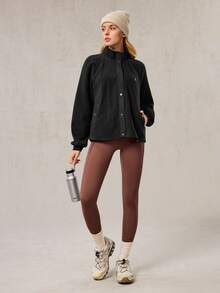 OutZeal Women Thermal Fleece Stand Neck Zip UpOutdoor Fleece Winter Fall Daily Casual