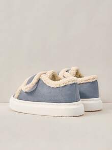 Cuccoo Thick Sole Fully Covered Women's House Slippers, Warm And Non-Slip Indoor Fur Slippers For Autumn/Winter - Light Grey - View 4