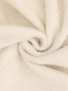 SHEIN LUNE Abrigo holgado de moda de alta gama para mujer, de unicolor, con cuello vuelto, diseño de cuello vuelto, para otoño/invierno, estilo campestre elegante para salir, para mujer, para otoño