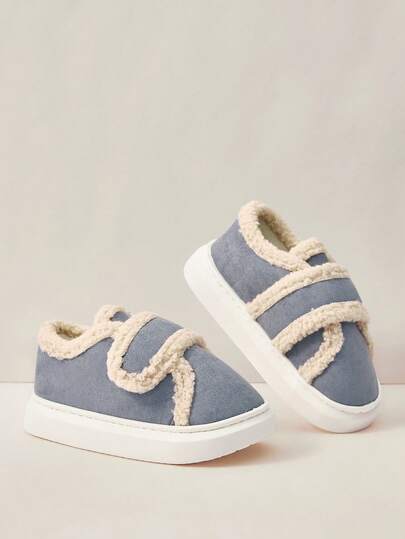 Cuccoo Pantuflas de mujer con suela gruesa y totalmente cubiertas, cálidas y antideslizantes para interiores con forro de piel para otoño/invierno