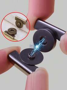 4pcs Metal Magnetic Snap Button, 20*7mm (0.79*0.29in), 4 Colors, Magnetic Clasp For Canvas Bags, Wallets, Handbags And Garments, DIY Craft Accessories