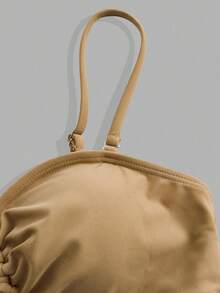 Swim Oasis Colorblock Cut Out Summer Beach One Piece Swimsuit One Piece Bathing Suit & Solid Beach Cover Up Skirt