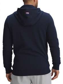 US Polo Assn Classic Men's Zip Up Hoodie Navy Blue - 藏蓝色 - 查看 2