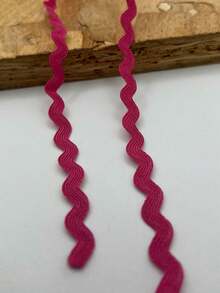 1条多色涤纶锯齿形丝带 DIY手工材料 礼品包装 蝴蝶结制作 婚礼 圣诞节 节日派对装饰材料