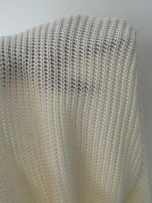 SHEIN Tall Cárdigan sin mangas suelto y de unicolor para mujer, otoño