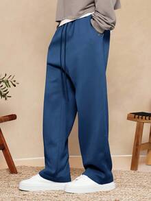 Quần jogger ống rộng SUMWON Essential dáng suông, thoải mái cho kỳ nghỉ đông, cạp chun co giãn, phong cách đường phố đơn giản. - Màu xanh ngọc - Xem 4