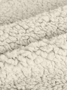 Franclia New Autumn/Winter Brown Raglan Sleeve Long Sleeve Pocket Loose Mid-Length Fleece Jacket For Women - Khaki - View 3