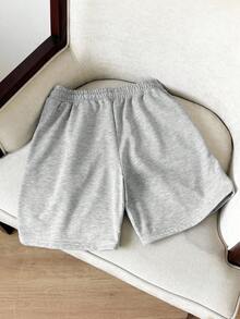 SWAVVY 男士字母贴布抽绳腰短裤