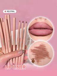 SHEGLAM So Lippy Lip Liner-Neutral Creamy Matte Lip Liner Pencil High Pigment Not Easy To Fade Silky Smooth Matte Contour Tint Lip Makeup Lip Combo Brand Beauty Makeup Face Paint Cosmetic For Women Girls Perfect For Winter Ideal For Y2K Fancy Fashion Suitable For Birthday Gift Party Ready Best Color