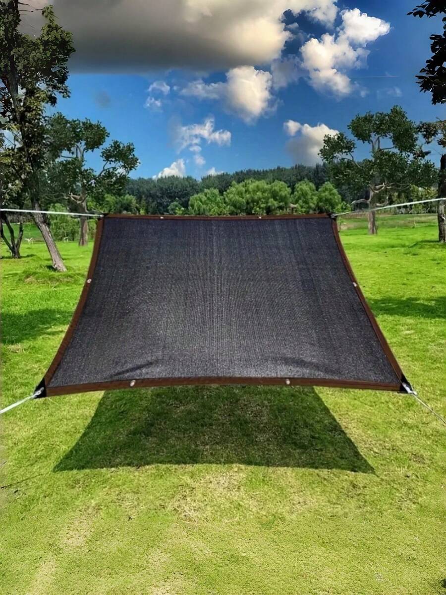 1 件 79x79 英寸 79x118 英寸重型遮阳布黑色密织防紫外线网适用于户外阳台花园植物温室夏季防晒