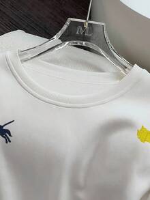 Franclia 女士时尚刺绣骑士圆领运动衫和裤子套装，包括棉质保暖衬里套装、彩色刺绣套装、休闲装套装 - 彩色 - 查看 4