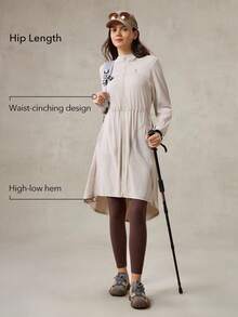 OutZeal SunProof UPF50+ 速干防晒夹克 女款 带侧口袋 日常休闲 - 卡其色 - 查看 3