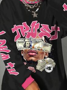 Slaydiva Quần áo mùa thu/Quần áo mùa đông/Y2K/Phong cách đường phố/Trở lại trường/Áo ngoài trời/Áo phông cỡ lớn/Áo dài tay/Phong cách Hip-Hop/Đồ họa nhân vật hoạt hình - Nhiều màu - Xem 5