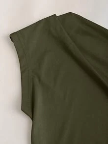 Sweetra Women's Elegant Ruched Asymmetric Hem Blouse Set - Multicolor - View 5