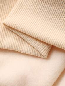 DAZY Áo nỉ cổ tròn lót nhiệt in hình gấu hoạt hình dành cho nữ, Thu/Đông - Vàng nhạt - Xem 11