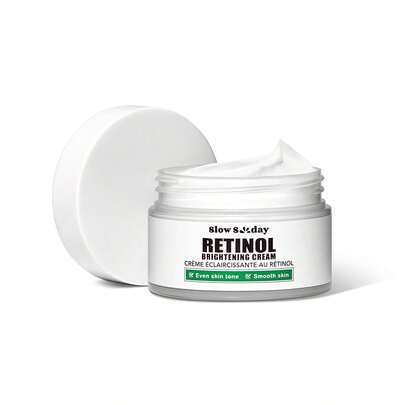Crema iluminadora de retinol SlowSunday, con retinol, niacinamida y vitamina E, crema blanqueadora corporal, uniforma el tono de la piel, cuidado de la piel, hidrata y aclara, Y2K, apta para el verano, ideal para fiestas