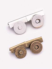 4pcs Metal Magnetic Snap Button, 20*7mm (0.79*0.29in), 4 Colors, Magnetic Clasp For Canvas Bags, Wallets, Handbags And Garments, DIY Craft Accessories